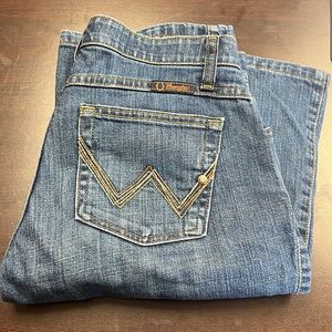 Wrangler women’s Q Baby boot cut jeans.